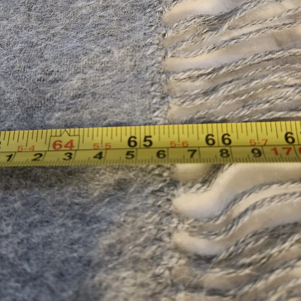 Alpaca Camargo Peruvian Alpaca Wool Gray Scarf EUC